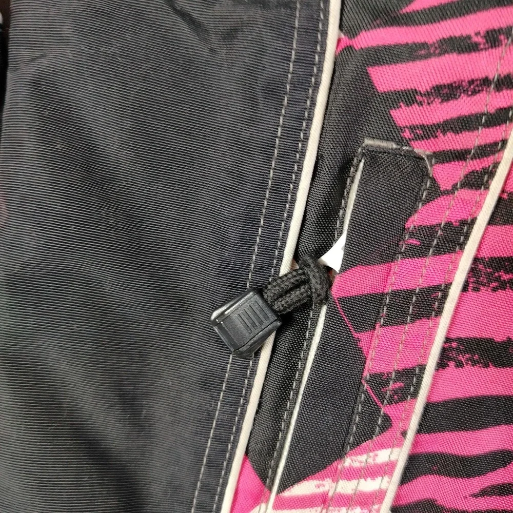 Castle X Jacket Girls XL Pink Black Geometric Insulated Ski Snow Winter Racewear